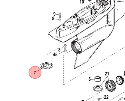 * 76214 Mercury Marine ANODE(ALUM) NO BOLT MERCURY MARINE /H3 -Modern Boat Sales & Service