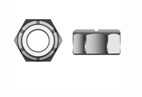#59459 Seachoice Stainless Steel Nylon Insert Locknut, 5/16