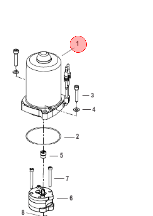 8M0060140 Mercury Marine 150HP Motor-Trim Pump / 355D -Modern Boat Sales & Service