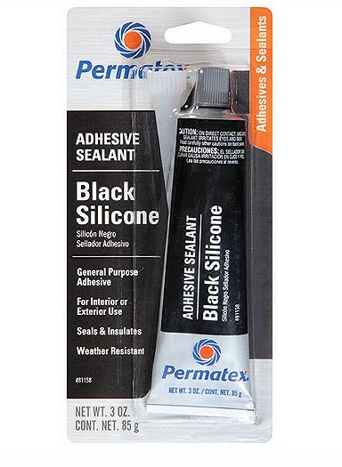 * 81158 Permatex Black Adhesive Sealant / W4 -Modern Boat Sales & Service