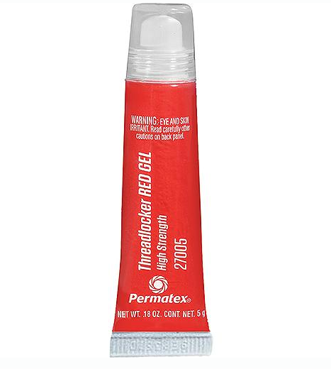 * 27005 Permatex High Strength Threadlocker Red Gel, 5 gr., Red / W4 -Modern Boat Sales & Service