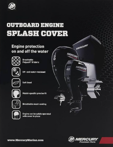 8M0228521 Mercury Marine Vented Splash Cover (White) 250HP V8 / 330F -Modern Boat Sales & Service