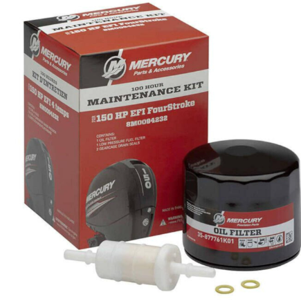 * #8M0094232 150 Hp EFI Mercury Marine outboard 100hr Maintenance Kit/400D -Modern Boat Sales & Service