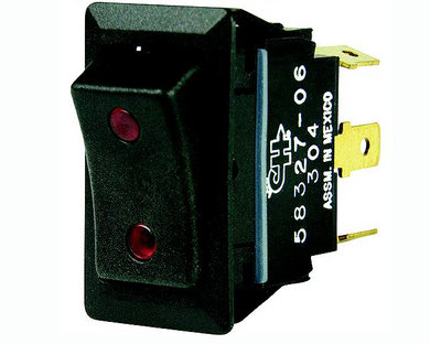 * 1001715 BEP Rocker Switch, On-Off-On, SPDT, 1/4