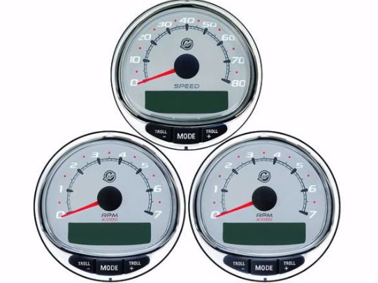 * 8M0185906 Mercury Marine DUAL Tach & Speed Kit (GREY FACE) / G4 -Modern Boat Sales & Service