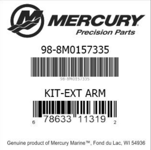 * 8M0157335 Mercury Marine Quicksilver Extension Arm Kit /360E -Modern Boat Sales & Service