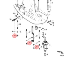 897926 MERCURY MARINE V10 DRIVESHAFT HOUSING GEARCASE NUT/380G -Modern Boat Sales & Service