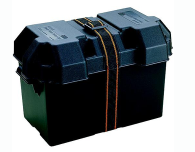 * 23-90671 LAND & SEA Attwood 90671 Power Guard Battery Box, Black, Fits Group 27M/PS -Modern Boat Sales & Service