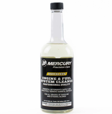 8M0058691 MERCURY Quickleen Engine & Fuel System Cleaner, 32 oz. / 410D -Modern Boat Sales & Service