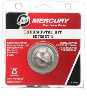 807252T4 MERCURY MARINE Thermostat Kit, 140°F, V6 & V8 MerCruiser Sterndrive & Inboards/260H -Modern Boat Sales & Service