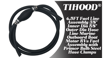 * X0022QEPMX TIHOOD 6FT Fuel Line Assembly 3/8