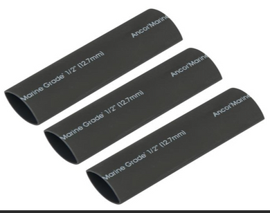 305103 ANCOR 1/2 X 3 BLK SHRINK W/A/PEG WALL -Modern Boat Sales & Service