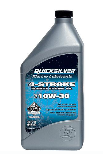 8M0078616 QUICK SLIVER 4-Stroke FC-W Outboard Engine Oil, 10W30 Qt/435D -Modern Boat Sales & Service