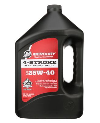 8M0078628 MERCURY 4-STROKE Oil, 25W-40, 1 Gal/420F