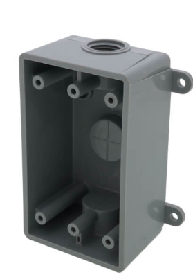 E381D GRAY PVC ELECTRICAL BOX /J4