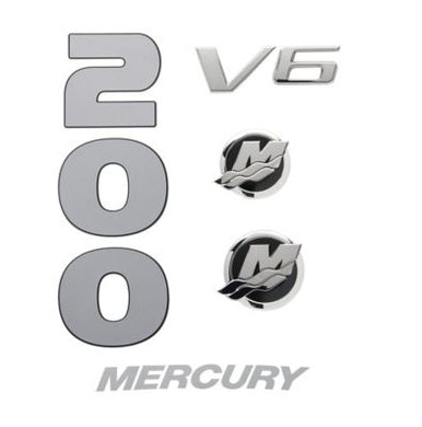 * 8M0214845 MERCURY MARINE DECAL SET 200HP / 310G -Modern Boat Sales & Service