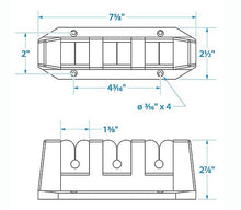 * #50-89501 Seachoice Rod Storage Holder /315B