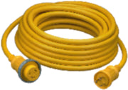 HBL61CM05 Hubbell Yellow 30A 125V Vinyl Jacketed Pre Wired Shore Power 35' Cable Set/425B -Modern Boat Sales & Service