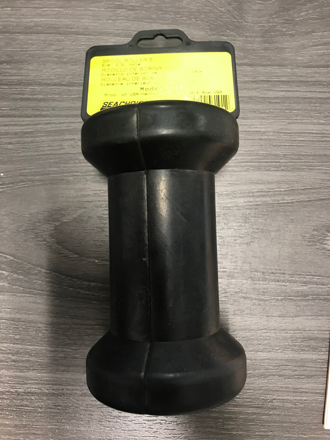 * 56191 Seachoice Black Rubber Spool Roller Land N Sea / J3 -Modern Boat Sales & Service