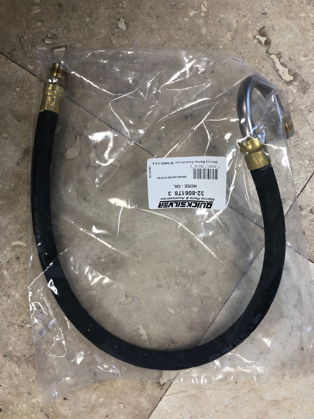 8061783 MERCURY MARINE QUICKSILVER OIL HOSE /275A -Modern Boat Sales & Service