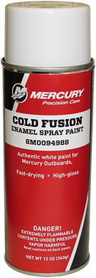 8M0094988 MERCURY MARINE COLD FUSION ENAMEL SPRAY PAINT WHITE 12 OZ / 430C -Modern Boat Sales & Service