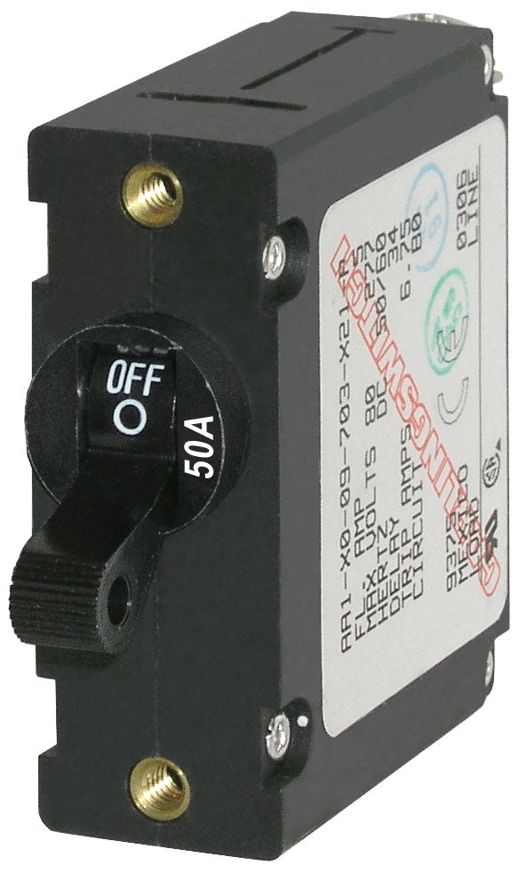 * 7228 50A BLUE SEA SYSTEMS / JERRYS MARINE A-SERIES TOGGLE CIRCUIT BREAKER/W5 -Modern Boat Sales & Service