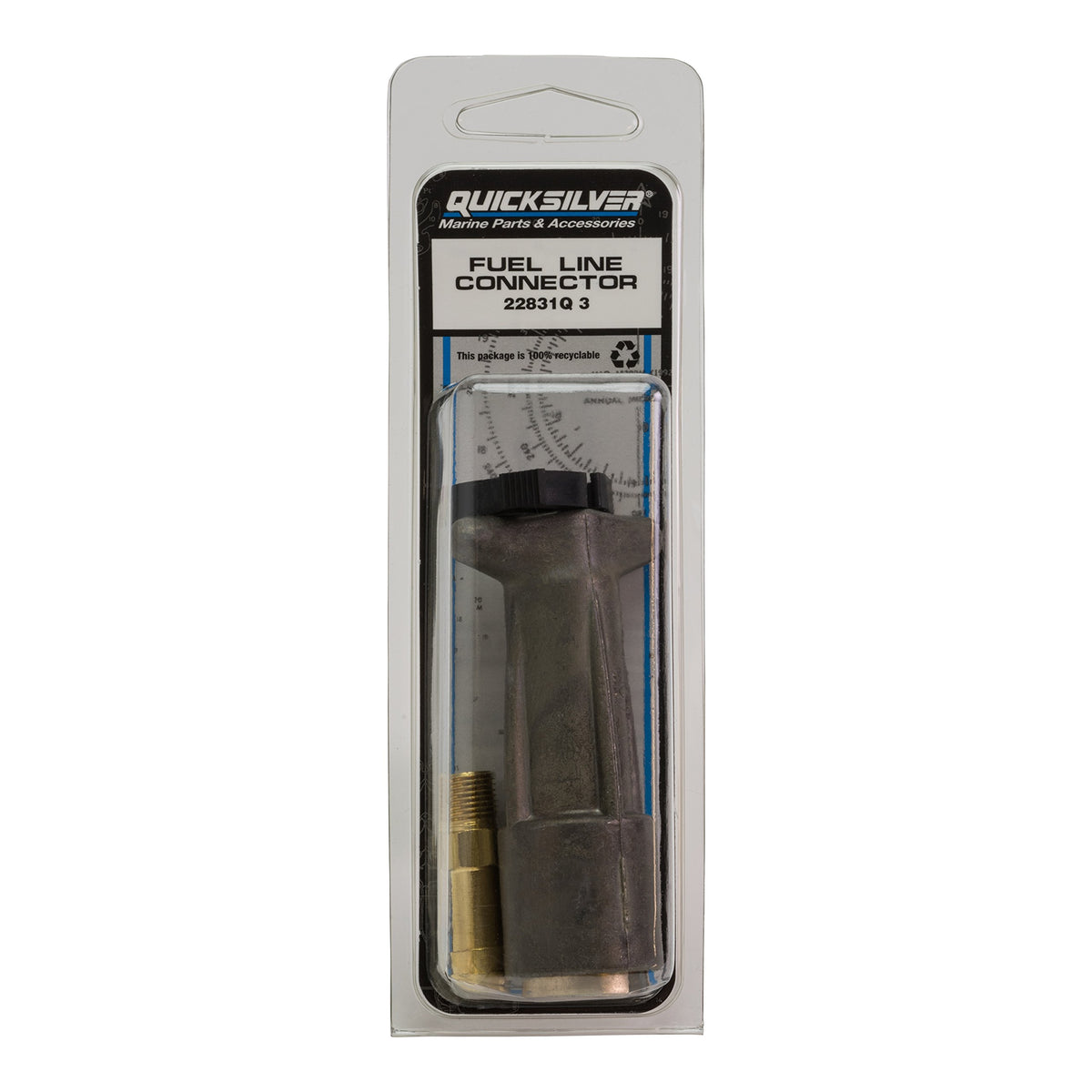 * 22831Q3 MERCURY MARINE QUICKSILVER FUEL LINE CONNECTOR/WW4 -Modern Boat Sales & Service
