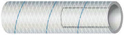 1640126 Shields Marine Hose Clear Reinforced Series 164 PVC Tubing with Blue Tracer