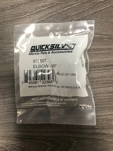 * 97850T Mercury Marine Quicksilver ELBOW 90 /250E/BB#010