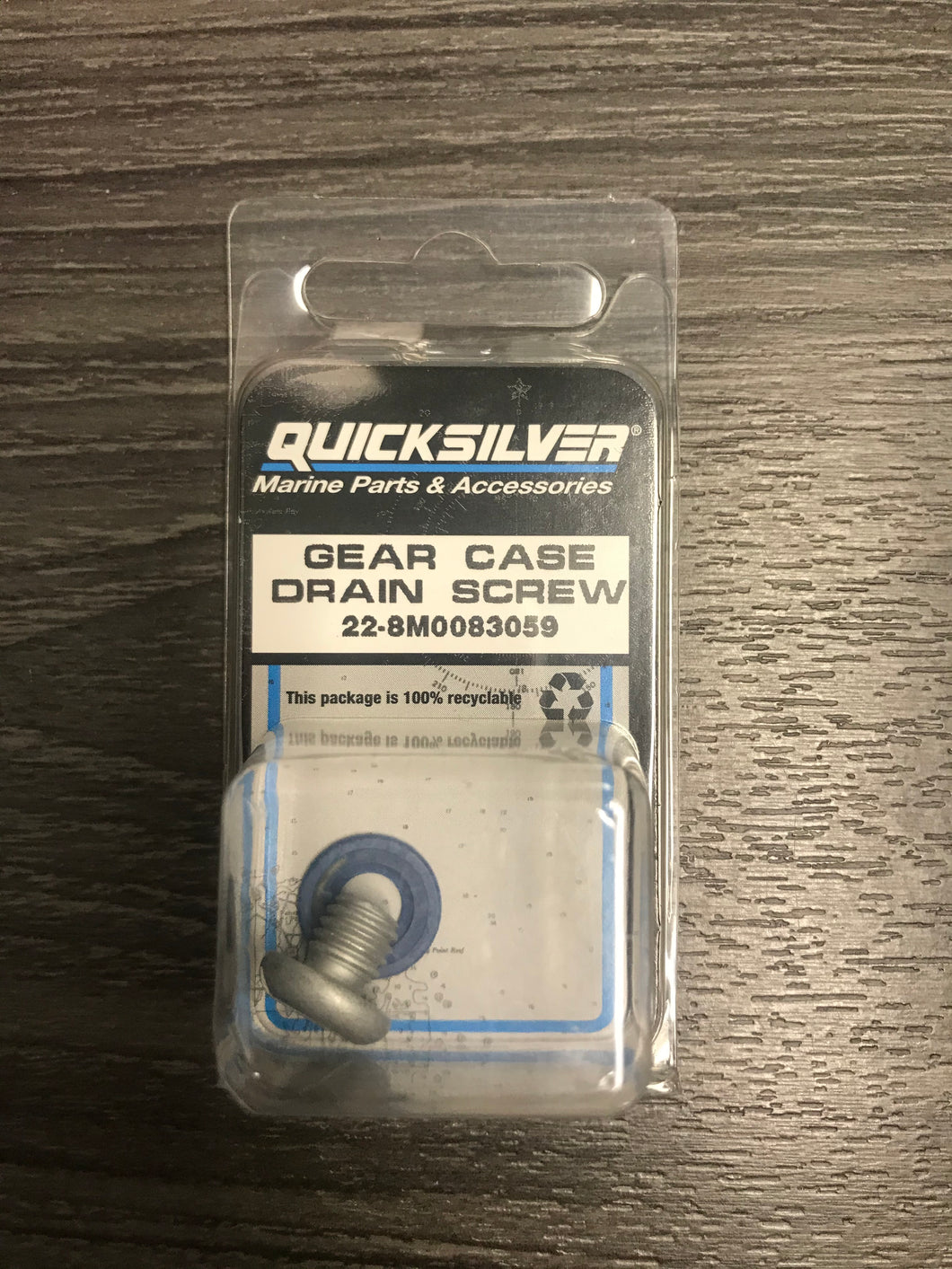 8M0083059 Mercury Marine Quicksilver Gear Case Drain Screw/245H/ RED BIN #017 -Modern Boat Sales & Service