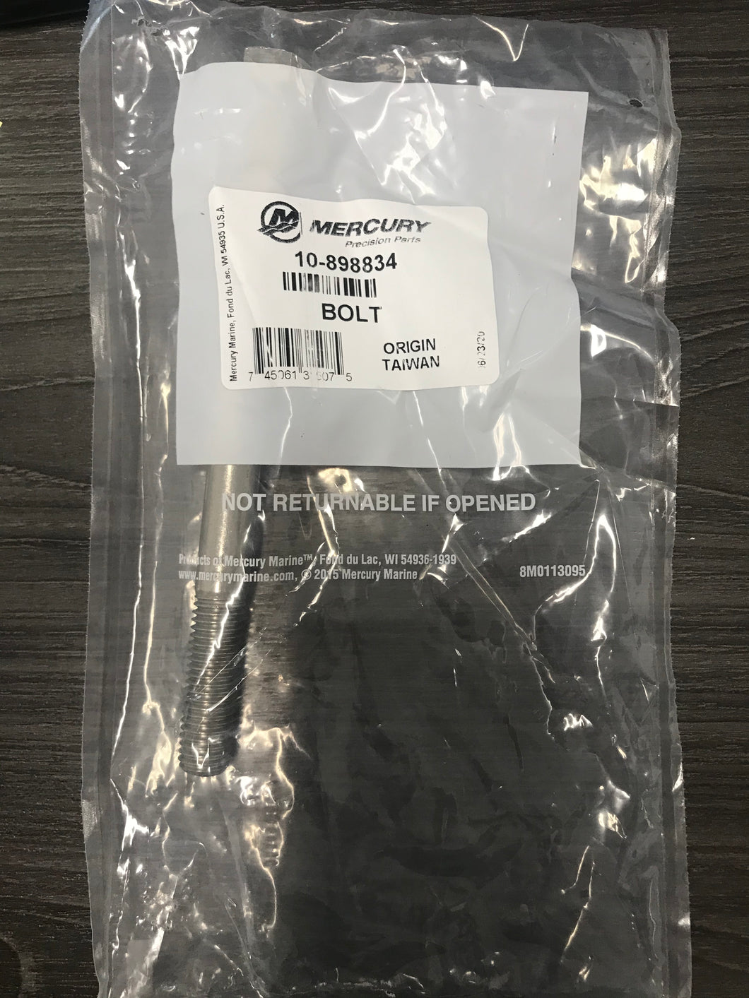 898834 BOLT MERCURY MARINE/250H/GB#061 -Modern Boat Sales & Service