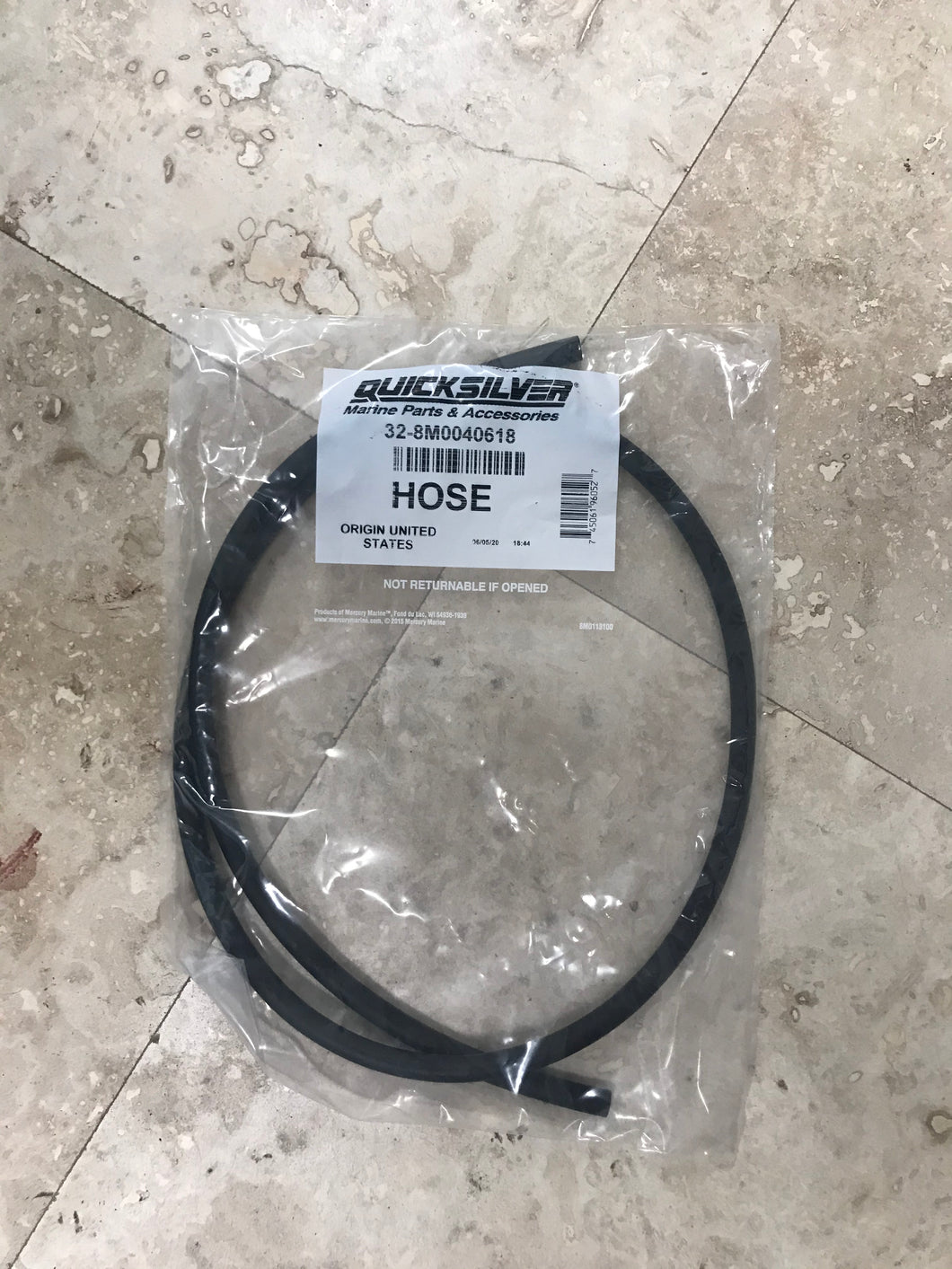 8M0040618 MERCURY MARINE QUICKSILVER HOSE SS 8M0214996 /270B-BOX