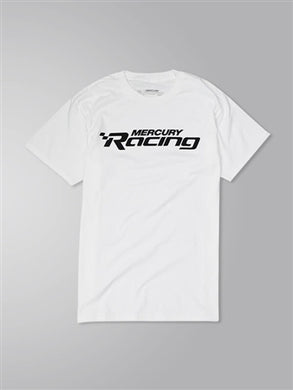 * 608593 Classic Logo Tee Small White MERCURY RACING/Mercury Shirt/325D -Modern Boat Sales & Service