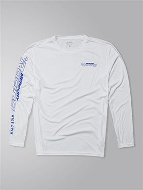* 603822 Offshore LS Protector Tee/Large White/Mercury Shirt/325G -Modern Boat Sales & Service