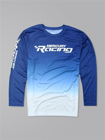* 621034 Blue Ombre LS Performance Tee/XLarge/Mercury Shirt/325G -Modern Boat Sales & Service