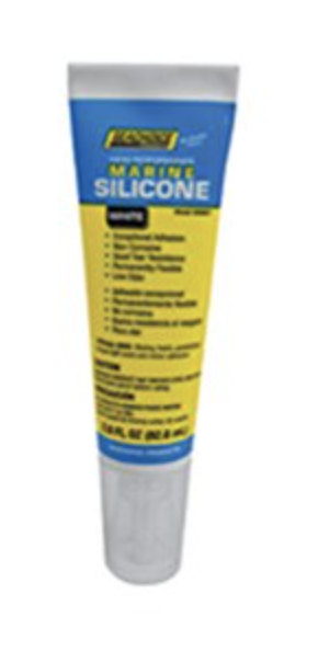 96931 CLEAR SeaChoice Marine Silicone Sealant 2.8oz tube