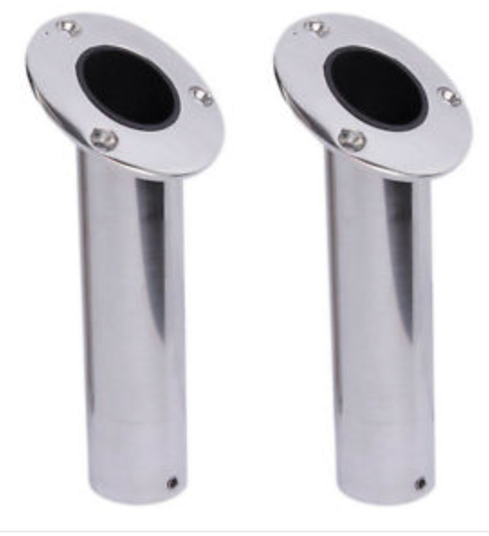 55503 Flush Mount Rod Holder 15Âº with cap and gasket / WW -Modern Boat Sales & Service