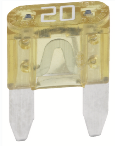 11423 ATM Blade Fuses 20AMP, Mini/W4