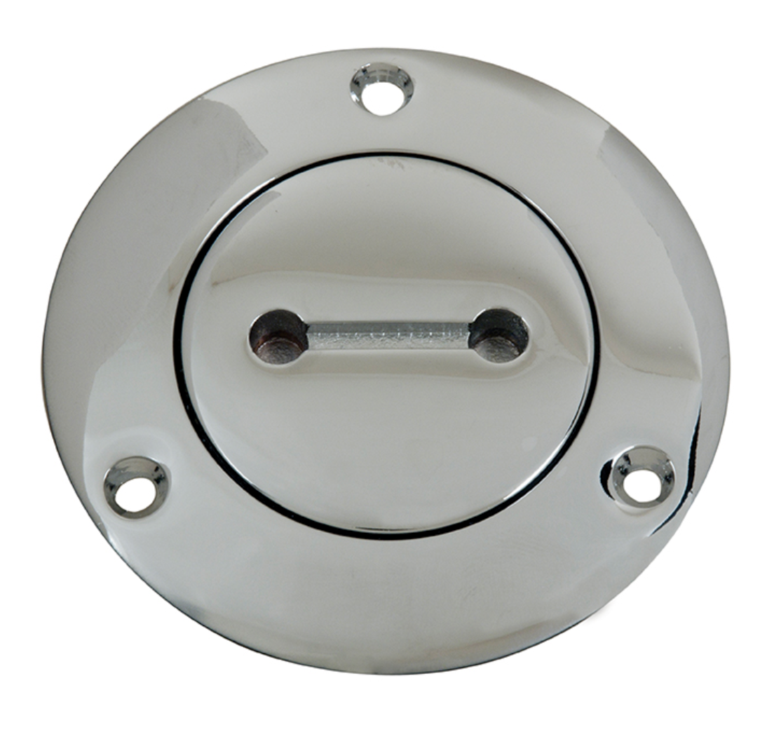 0528006CHR Perko Deck Plate unmarked, 0528006CHR 1" Deck Fill / J4 -Modern Boat Sales & Service
