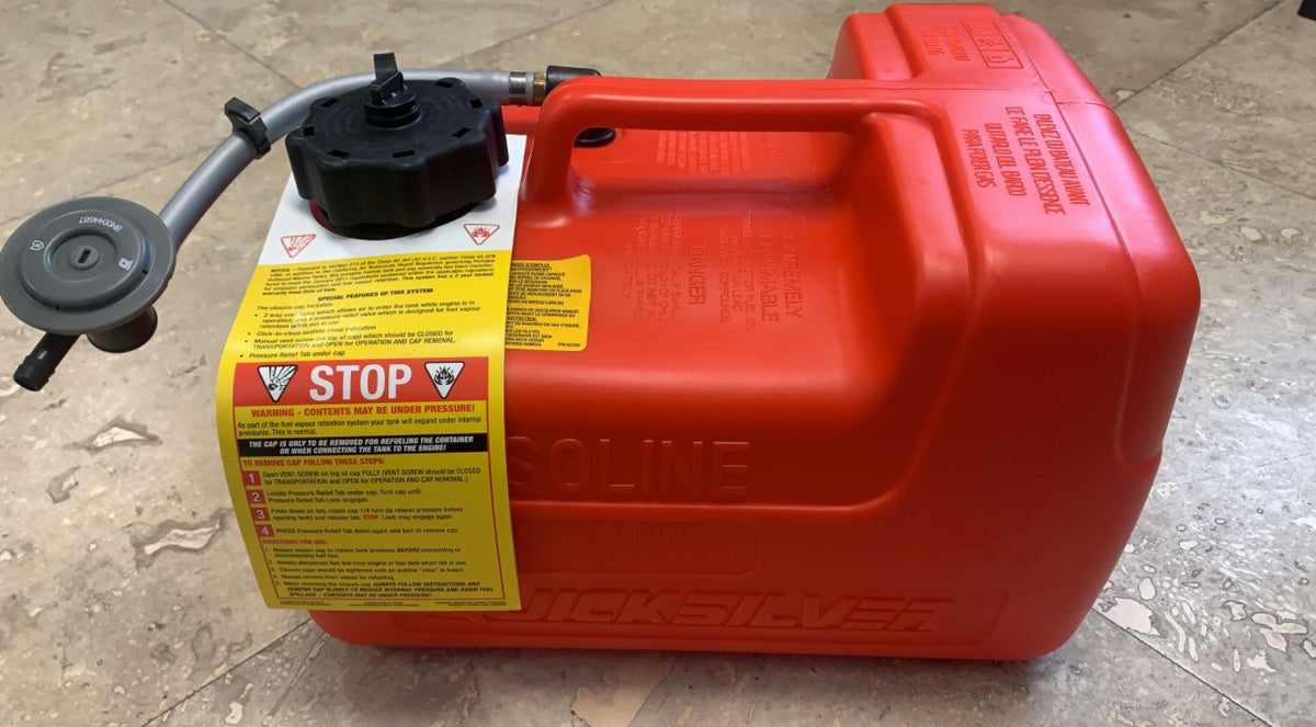 * 8M0045692 Mercury Marine Quicksilver Portable Marine Boat Fuel Tank 150E -Modern Boat Sales & Service