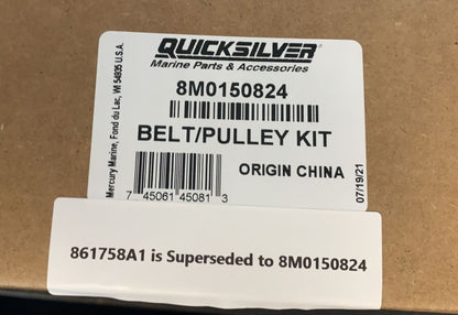 * 8M0150824 Mercury Marine Quicksilver Belt/Pulley KIT SS861758A1/175C -Modern Boat Sales & Service