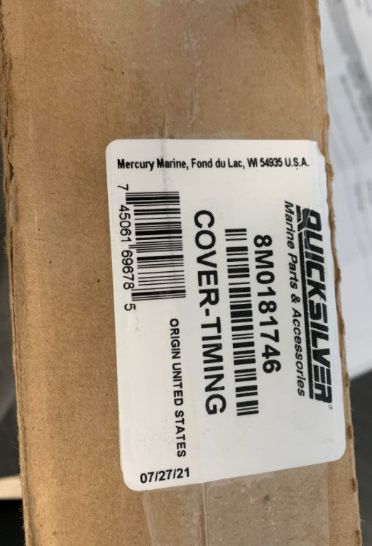 * 8M0181746 Mercury Marine Quicksilver Cover Timing SS8M0150310/120C -Modern Boat Sales & Service