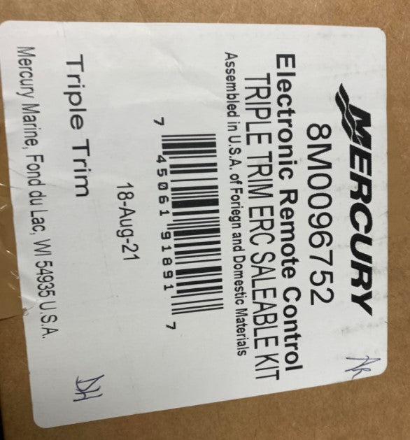 8M0096752 Mercury Marine Electronic Remote Control