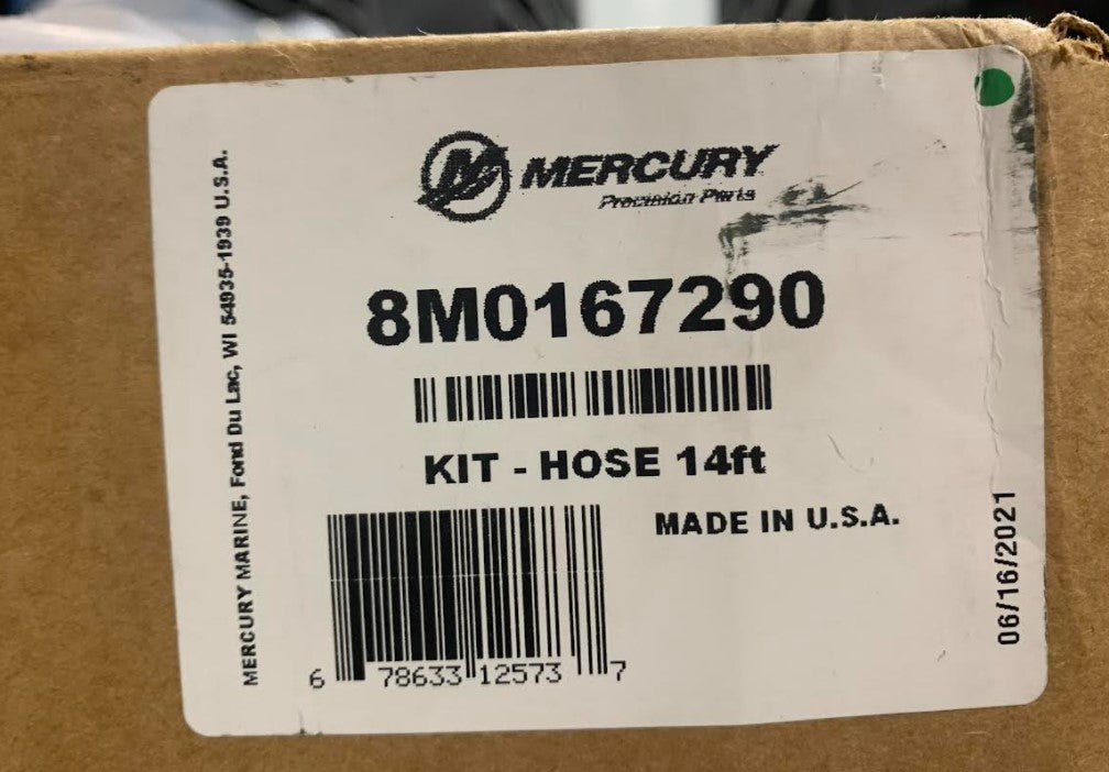 * 8M0167290 Mercury Marine Hose KIT 14ft / WHITE WALL -Modern Boat Sales & Service