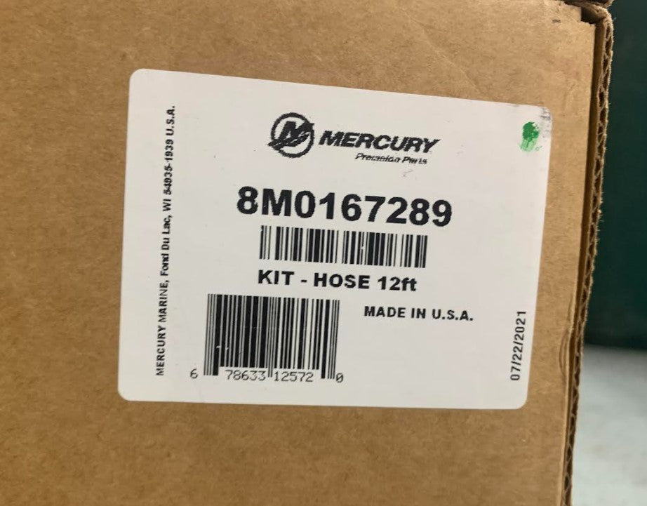 8M0167289 Mercury Marine Hose KIT 12ft / WHITE WALL -Modern Boat Sales & Service