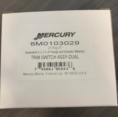 * 8M0103029 Mercury Marine Trim Switch Assy DUAL /225C