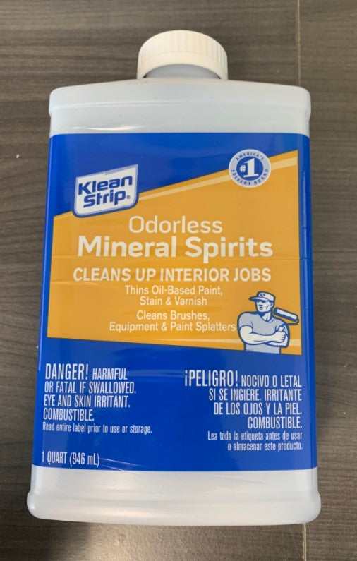 * QKSP945 KLEAN STRIP MINERAL SPIRITS ODORLESS 30 OZ/440C -Modern Boat Sales & Service