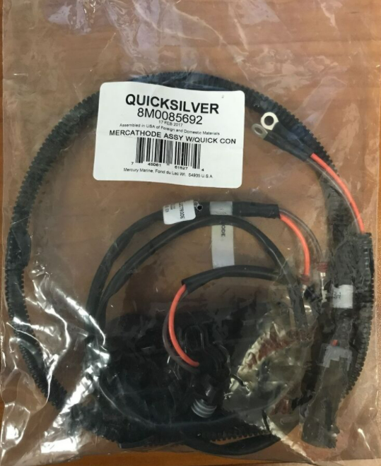 8M0085692 Mercury Marine Quicksilver Mercathode Assembly with Quick Con /255D -Modern Boat Sales & Service
