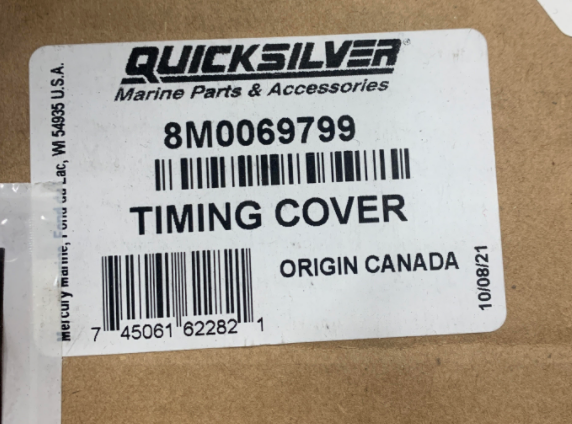 * 8M0069799 Mercury Marine Quicksilver Timing Cover / 120I -Modern Boat Sales & Service