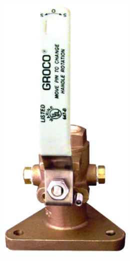 FBV-750 Groco Bronze Full-Flow Tri-Flange Seacock/335I -Modern Boat Sales & Service